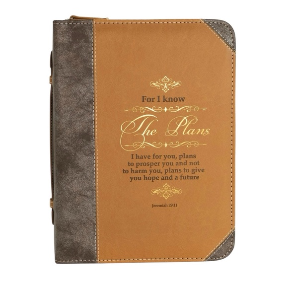 Divinity Boutique/X-Large Faux Leather Bible Cover/11"L x 8"W - Picture 3 of 16